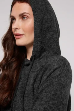 Damen CAMP DAVID & SOCCX Basic Hoodie aus Flauschstrick