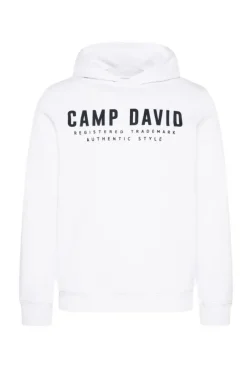 Herren CAMP DAVID & SOCCX Basic Hoodie mit Logo Print