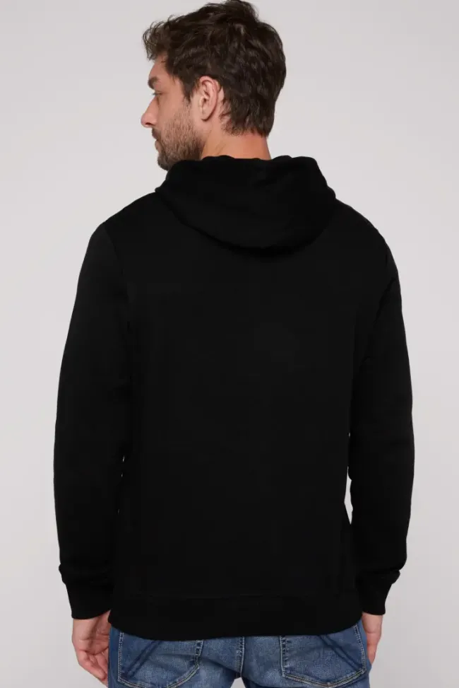 Herren CAMP DAVID & SOCCX Basic Hoodie mit Logo Print