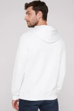 Herren CAMP DAVID & SOCCX Basic Hoodie mit Logo Print
