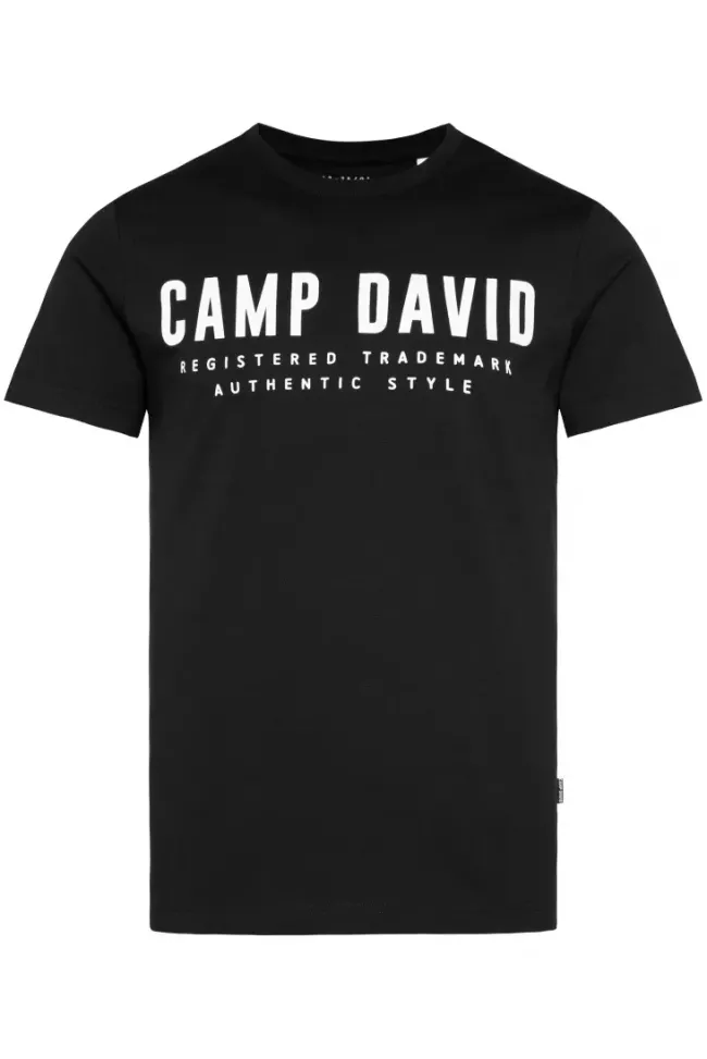 Herren CAMP DAVID & SOCCX Basic Logo T-Shirt