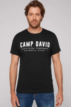 Herren CAMP DAVID & SOCCX Basic Logo T-Shirt