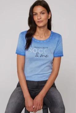 Damen CAMP DAVID & SOCCX Basic Logo T-Shirt Oil Dyed
