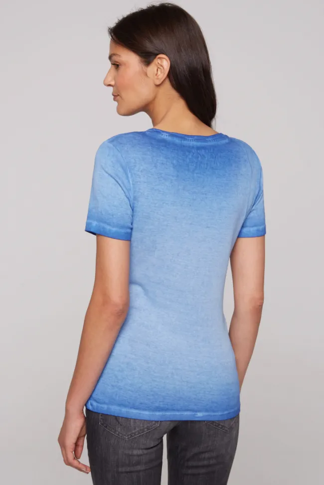 Damen CAMP DAVID & SOCCX Basic Logo T-Shirt Oil Dyed
