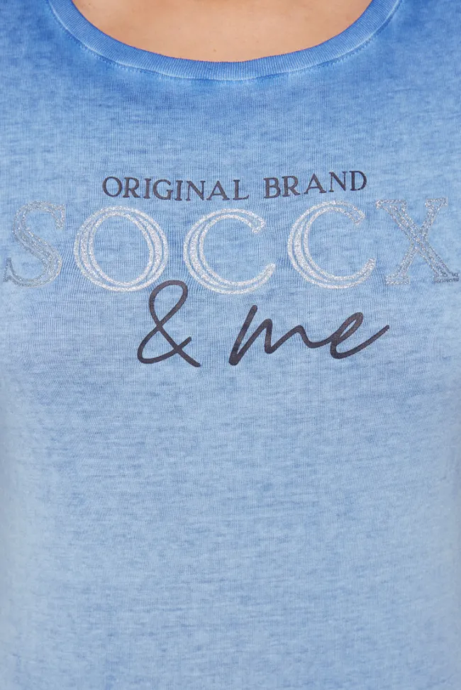 Damen CAMP DAVID & SOCCX Basic Logo T-Shirt Oil Dyed