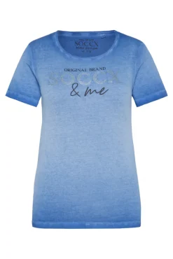 Damen CAMP DAVID & SOCCX Basic Logo T-Shirt Oil Dyed