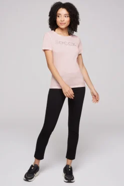 Damen CAMP DAVID & SOCCX Basic Logo T-Shirt Oil Dyed rose blush