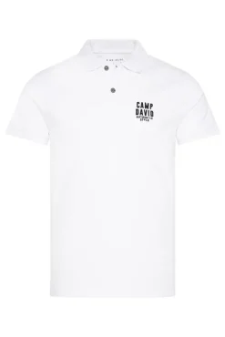 Herren CAMP DAVID & SOCCX Basic Pikee-Polo mit Logo-Stickerei