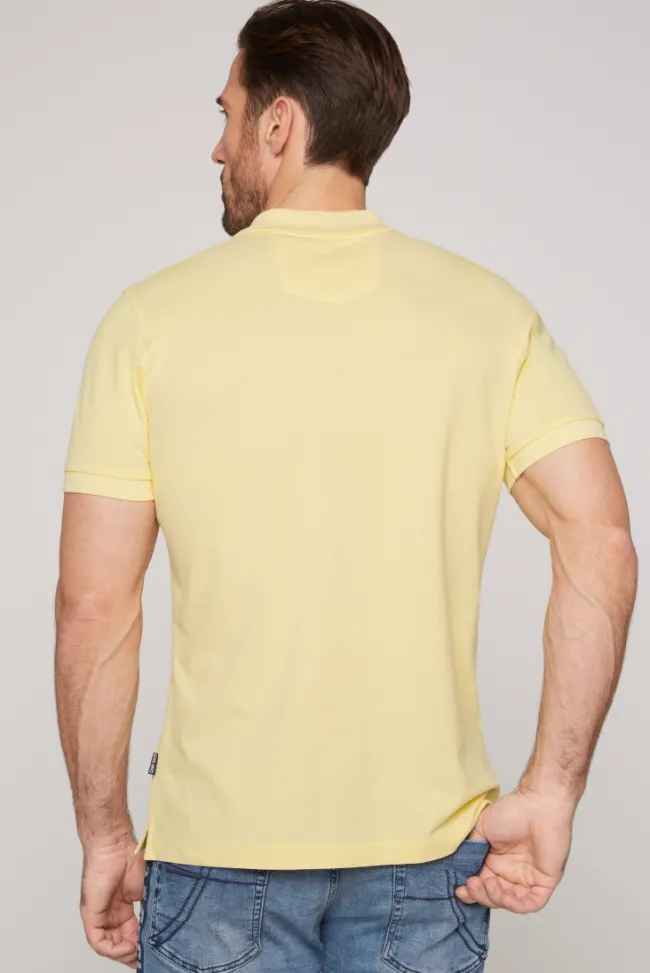 Herren CAMP DAVID & SOCCX Basic Pikee-Polo mit Trikotkragen