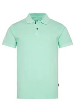 Herren CAMP DAVID & SOCCX Basic Pikee-Polo mit Trikotkragen sun aqua