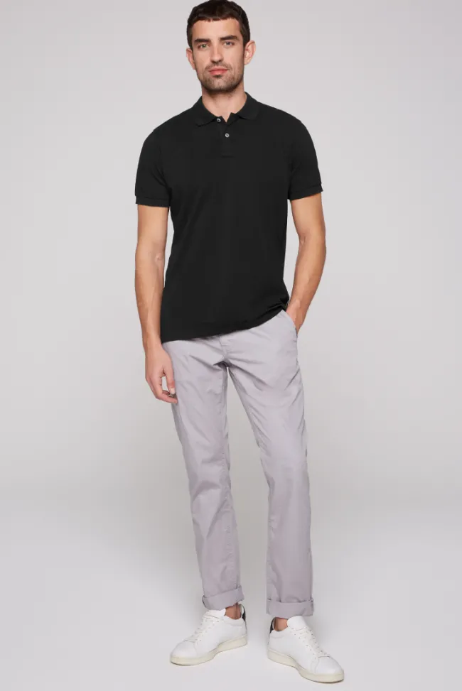 Herren CAMP DAVID & SOCCX Basic Pikee-Polo mit Trikotkragen