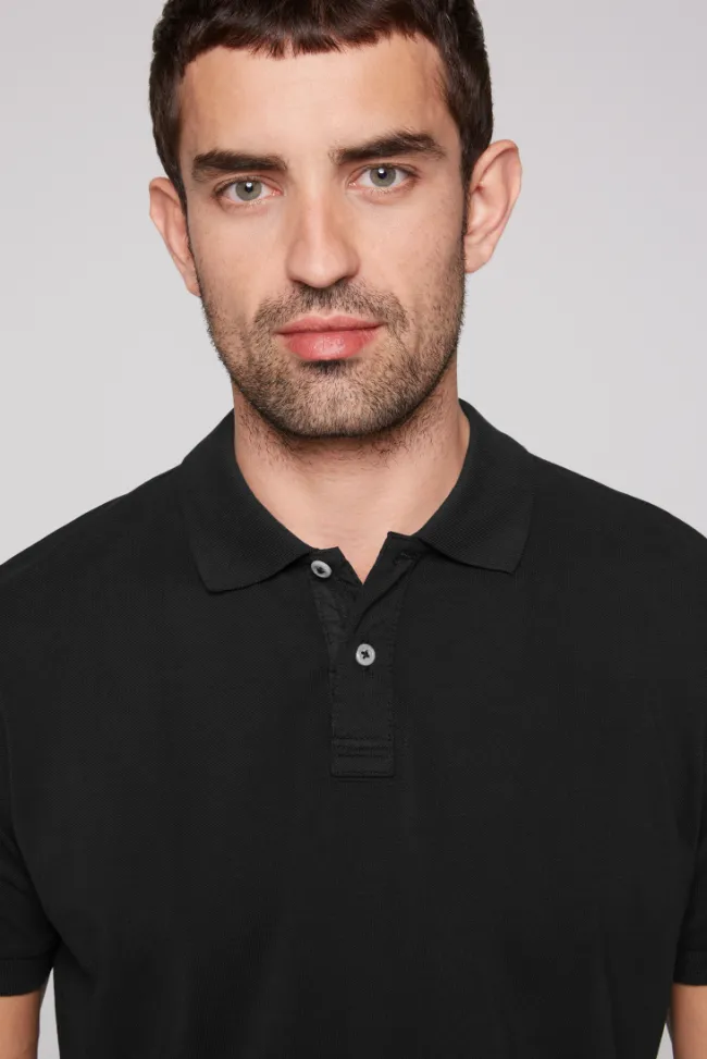 Herren CAMP DAVID & SOCCX Basic Pikee-Polo mit Trikotkragen