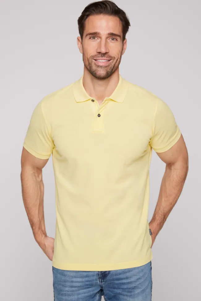 Herren CAMP DAVID & SOCCX Basic Pikee-Polo mit Trikotkragen