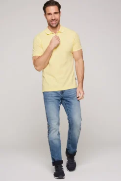 Herren CAMP DAVID & SOCCX Basic Pikee-Polo mit Trikotkragen