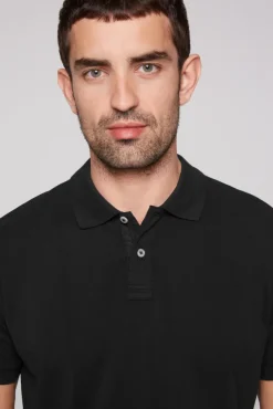 Herren CAMP DAVID & SOCCX Basic Pikee-Polo mit Trikotkragen