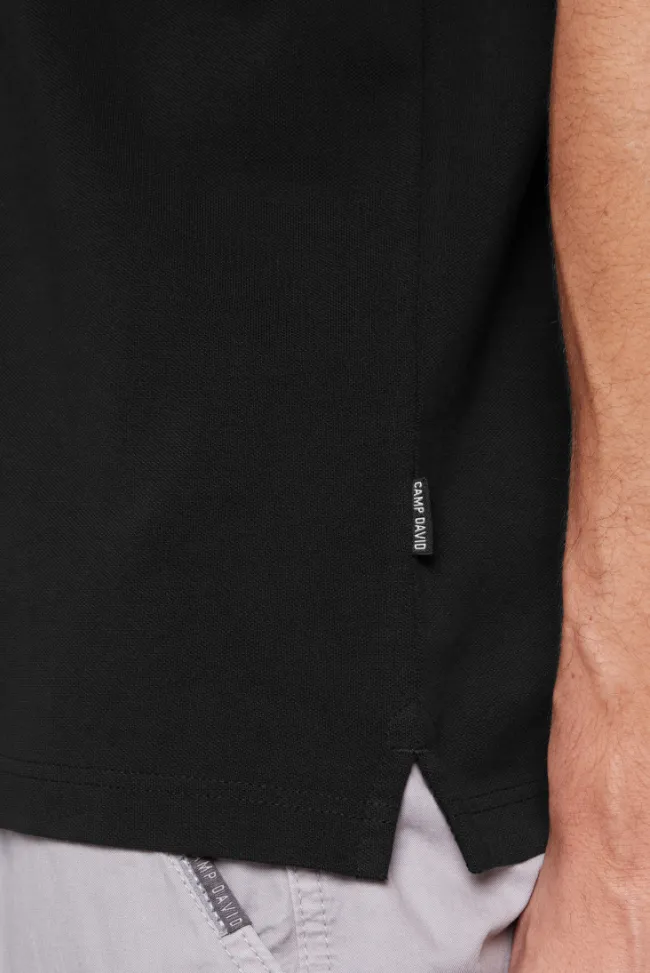 Herren CAMP DAVID & SOCCX Basic Pikee-Polo mit Trikotkragen
