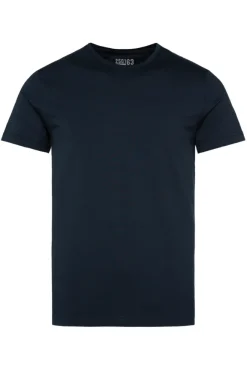 Herren CAMP DAVID & SOCCX Basic T-Shirt mit Rundhalsausschnitt, Doppelpack blue navy / blue navy