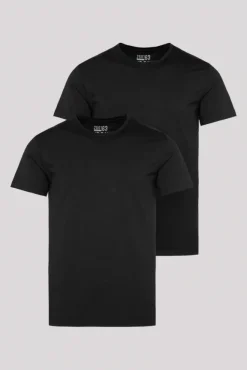 Herren CAMP DAVID & SOCCX Basic T-Shirt mit Rundhalsausschnitt, Doppelpack /