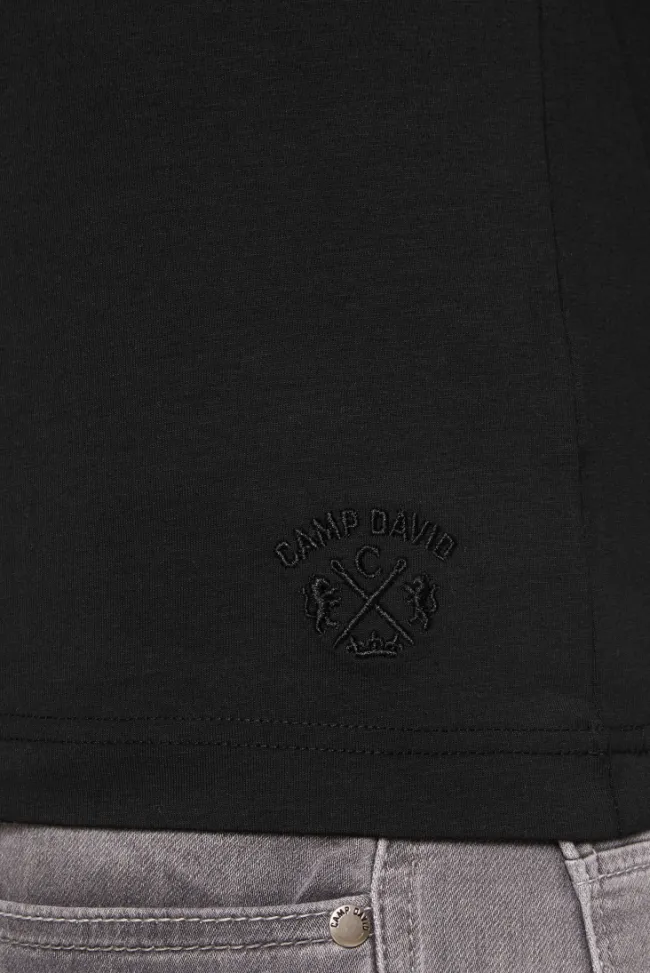 Herren CAMP DAVID & SOCCX Basic T-Shirt mit Rundhalsausschnitt, Doppelpack /