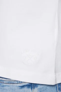 Herren CAMP DAVID & SOCCX Basic T-Shirt mit V-Neck, Doppelpack optic white / optic white