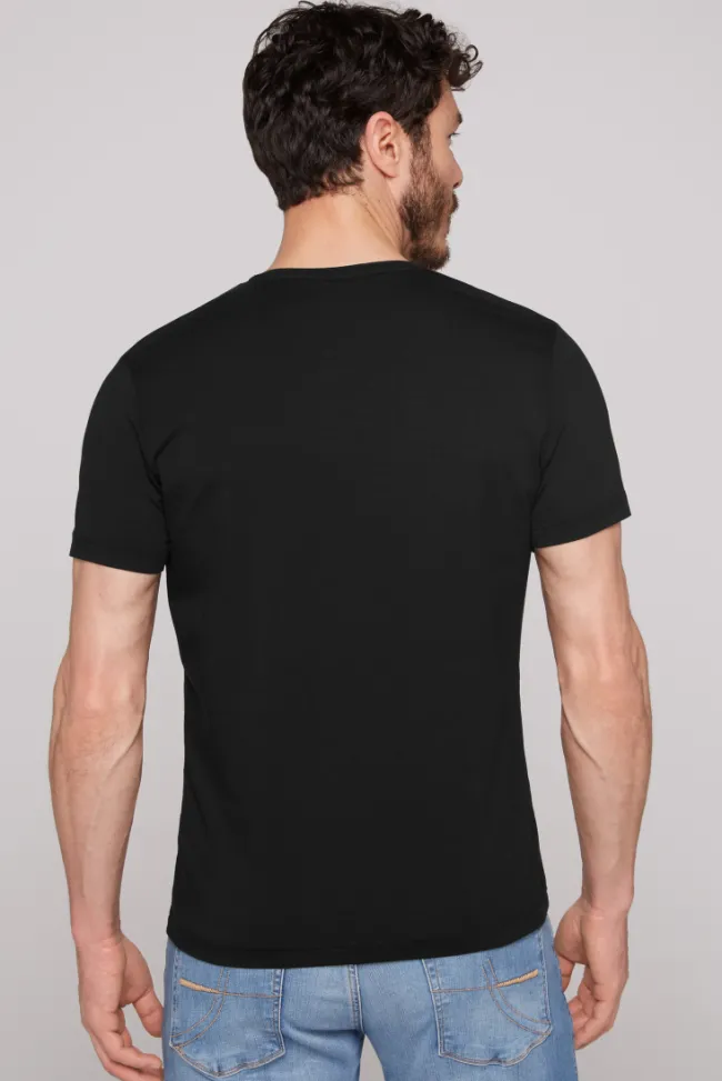 Herren CAMP DAVID & SOCCX Basic T-Shirt mit V-Neck, Doppelpack /