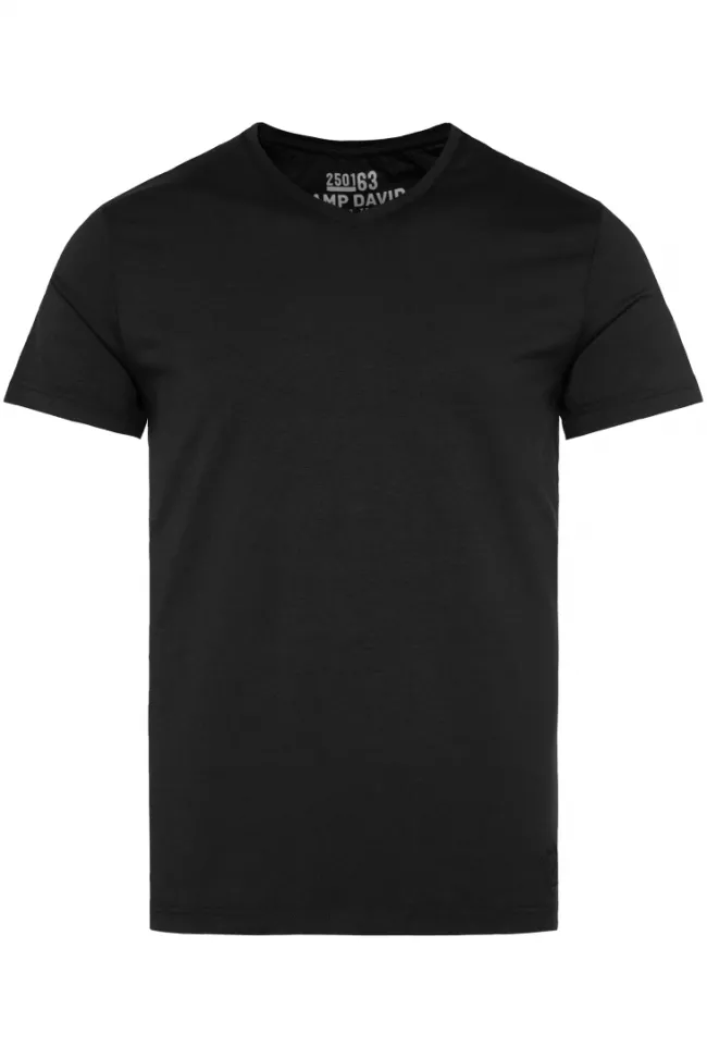Herren CAMP DAVID & SOCCX Basic T-Shirt mit V-Neck, Doppelpack /