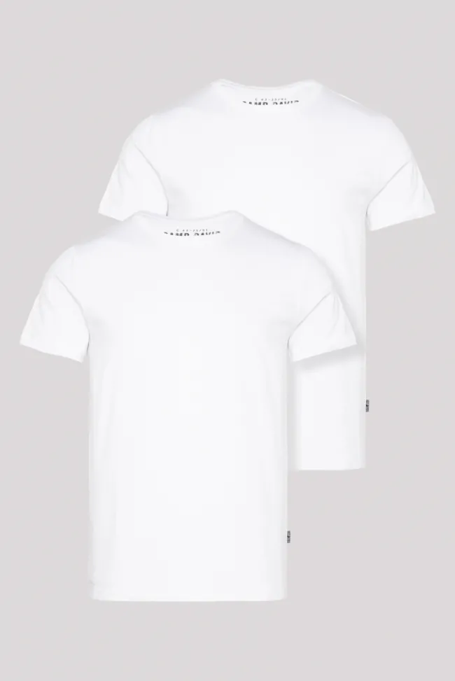 Herren CAMP DAVID & SOCCX Basic T-Shirt Rundhals 2er-Pack