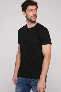 Herren CAMP DAVID & SOCCX Basic T-Shirt Rundhals 2er-Pack
