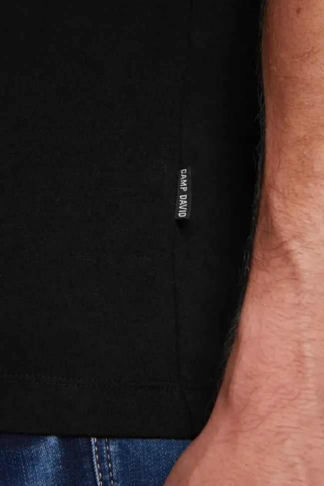 Herren CAMP DAVID & SOCCX Basic T-Shirt Rundhals 2er-Pack