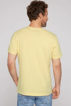Herren CAMP DAVID & SOCCX Basic T-Shirt V-Neck mit Used-Kante