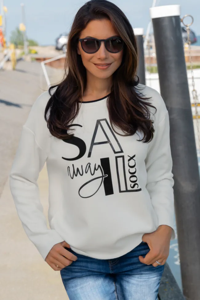 Damen CAMP DAVID & SOCCX Bonded Sweatshirt mit Glossy-Print