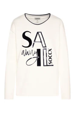Damen CAMP DAVID & SOCCX Bonded Sweatshirt mit Glossy-Print