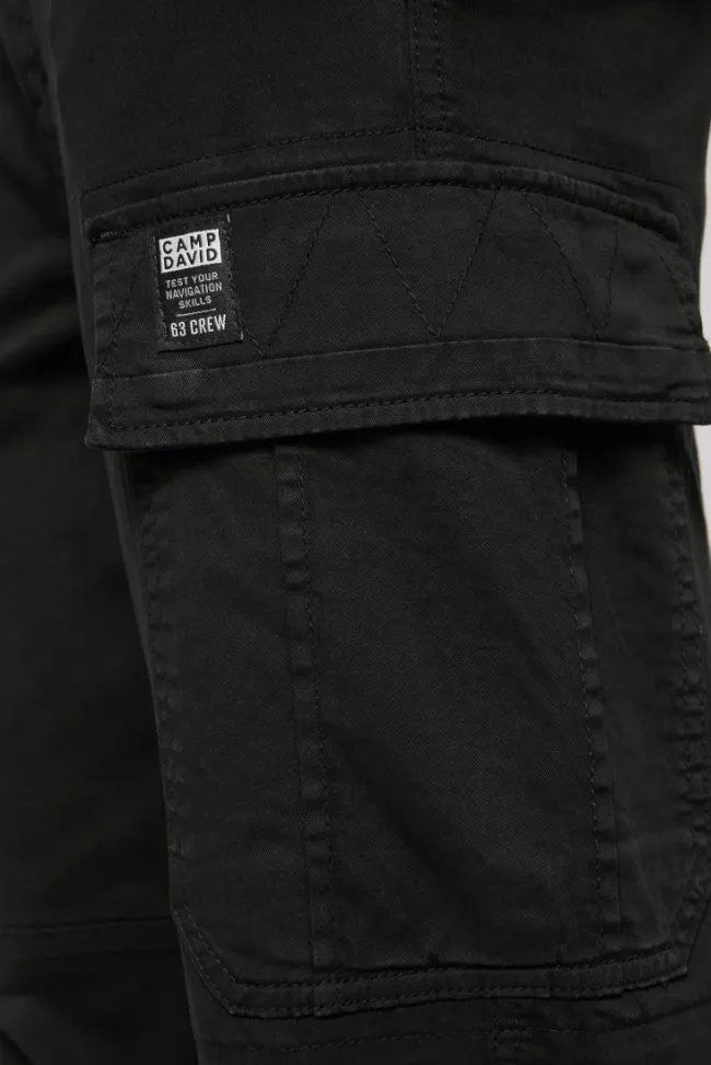 Herren CAMP DAVID & SOCCX Cargohose mit Klappentaschen