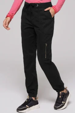 Damen CAMP DAVID & SOCCX Cargohose mit Print Artwork
