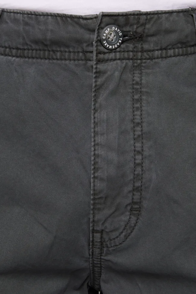 Herren CAMP DAVID & SOCCX Cargohose mit tonigen Canvas-Details