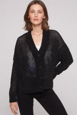 Damen CAMP DAVID & SOCCX Chenille-Cardigan mit Strickmuster