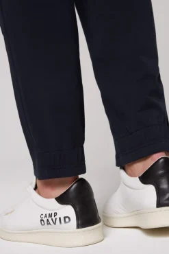 Herren CAMP DAVID & SOCCX Chinohose mit Jogger-Details blue navy