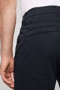 Herren CAMP DAVID & SOCCX Chinohose Stone Washed blue navy