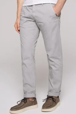 Herren CAMP DAVID & SOCCX Chinohose Stone Washed