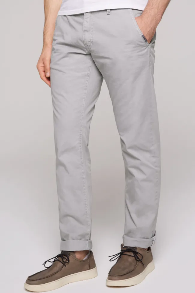 Herren CAMP DAVID & SOCCX Chinohose Stone Washed