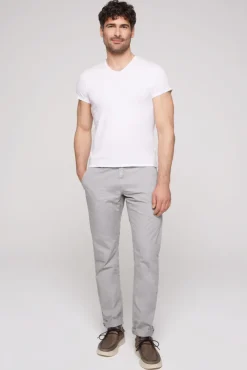 Herren CAMP DAVID & SOCCX Chinohose Stone Washed