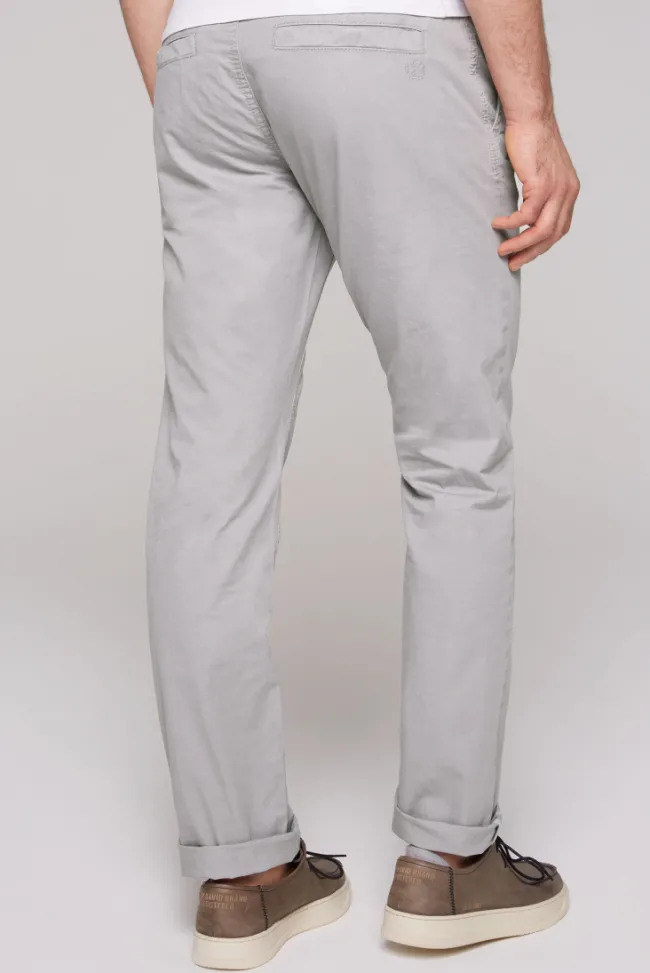 Herren CAMP DAVID & SOCCX Chinohose Stone Washed