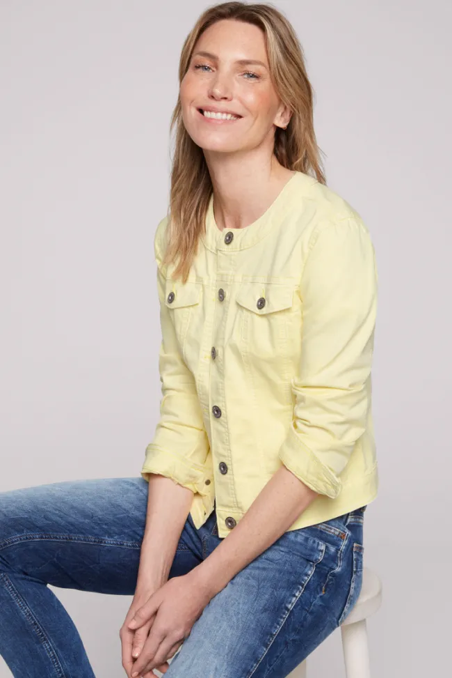 Damen CAMP DAVID & SOCCX Coloured Jeansjacke JE:SSY faded yellow