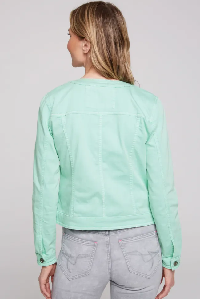 Damen CAMP DAVID & SOCCX Coloured Jeansjacke JE:SSY minty leaf washed