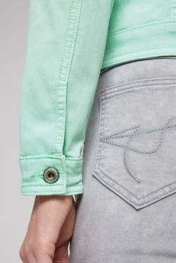Damen CAMP DAVID & SOCCX Coloured Jeansjacke JE:SSY minty leaf washed
