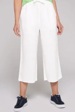 Damen CAMP DAVID & SOCCX Culotte aus Leinen mit Elastikbund