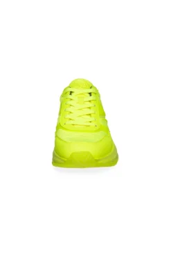 Damen CAMP DAVID & SOCCX Fashion Sneaker im tonigen Materialmix neon lime