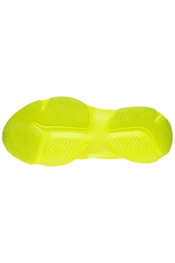 Damen CAMP DAVID & SOCCX Fashion Sneaker im tonigen Materialmix neon lime