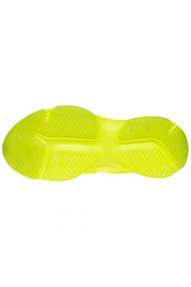 Damen CAMP DAVID & SOCCX Fashion Sneaker im tonigen Materialmix neon lime