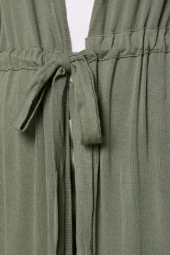 Damen CAMP DAVID & SOCCX Feinstrick-Cardigan mit Rücken-Print desert olive